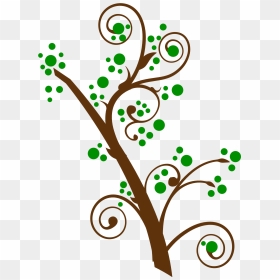 Thumb Image - Swirly Tree Clipart, HD Png Download - design png image