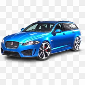 Blue Jaguar Xf Sportbrake, HD Png Download - car in png