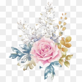 Watercolor Flower Png Free Image - Transparent Background Flowers Png, Png Download - flower png file