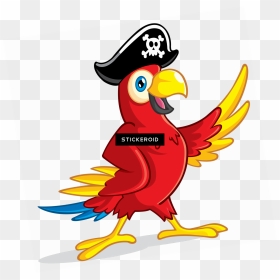 Pirate Parrot Png Clipart , Png Download - Transparent Background Pirate Clipart, Png Download - parrot png images