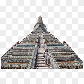Building With Extreme Staircase - Wat Arun, HD Png Download - hindu temple png