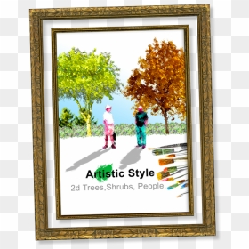 Picture - Picture Frame, HD Png Download - trees elevation png