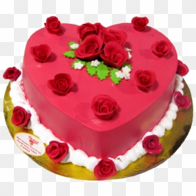Cake/red Rose Love Cake - Love Cakes, HD Png Download - cake png hd