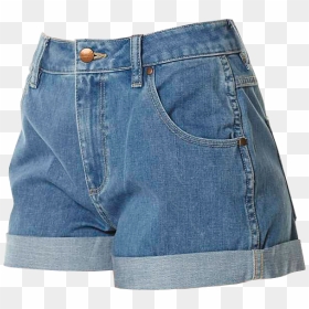 Blue Denim Shorts Transparent Image - Transparent Background Jean Shorts Clipart, HD Png Download - jeans pant png