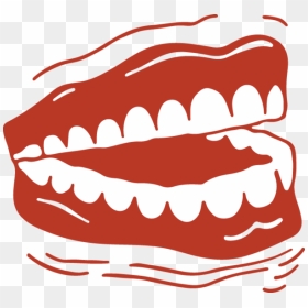 Teeth Clipart Mulut - Chattering Teeth Clipart, HD Png Download - teeth clipart png