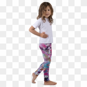 Kids Life"s Dance Colorful Leggings - Children's Leggings Mock Up, HD Png Download - kids dress png