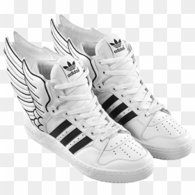 Adidas High Top Wings, HD Png Download - adidas shoes png