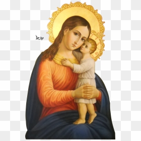 Transparent Virgin Mary Png - Mother Mary And Baby Jesus Png, Png Download - mother mary png