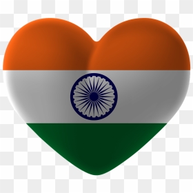 India Flag Heart Png, Transparent Png - india png images