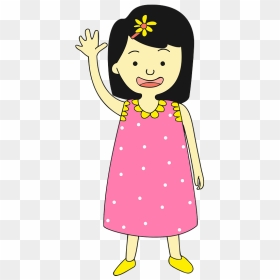 Girl In Pink Dress Clipart, HD Png Download - ladies dress png