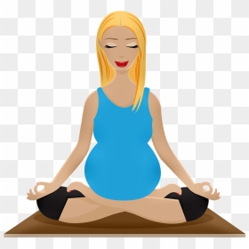 Pregnant Woman Doing Yoga Clipart - Pregnant Image Twins Clipart, HD Png Download - yoga clipart png