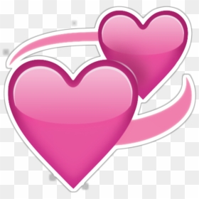 Pink Love Heart Png Hd-pluspn - Revolving Pink Heart Emoji, Transparent Png - heart png hd