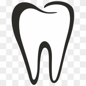 Dental Clipart Tooth Outline, Dental Tooth Outline - Clip Art Tooth Outline, HD Png Download - teeth clipart png