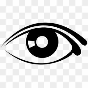 Black Eyes Silhouette Png Fu - Eye Clipart Png, Transparent Png - eyes lens png
