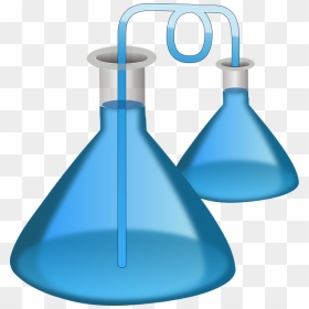 Science Equipment With Microscope And Beakers Illustration - Laboratory Clipart, HD Png Download - microscope clipart png