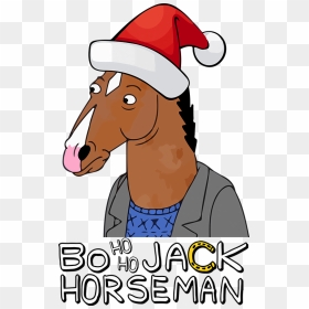 Bojack Horseman Funny Christmas Adult Kids T-shirt - Bojack Horseman Christmas, HD Png Download - bojack horseman png