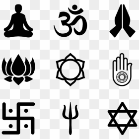 Hinduism Png Transparent Hd Photo - 5 Major World Religion Symbols, Png Download - vishnu png