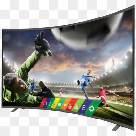 Curved Smart Led Tv, HD Png Download - led tv images png