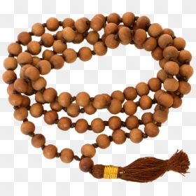 Sandalwood Knotted Mala - Sandalwood Mala Png, Transparent Png - sandalwood png