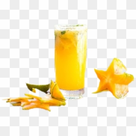 Starfruit Juice Png Free Download - Orange Drink, Transparent Png - cold drink glass png