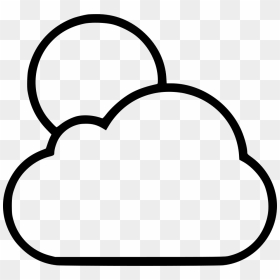 Full Moon Cloud Svg Png Icon Free Download - Black And White Full Moon With Clouds Clipart, Transparent Png - white clouds vector png