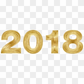 2018 Gold Png - 2018 In Gold Png, Transparent Png - 2018 png image
