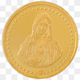 Mother Mary Gold Coin, HD Png Download - mother mary png