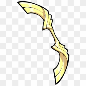 Brawlhalla Bow Png, Transparent Png - gold bow png