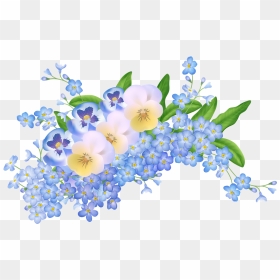 Forget Me Not Png Free Download - Transparent Transparent Background Flowers Clipart, Png Download - not png