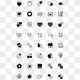 Clip Art, HD Png Download - black heart emoji png