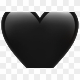 Ios Emoji Emoji Iphone Ios Heart Hearts Spin Edit Stic - Heart, HD Png Download - black heart emoji png