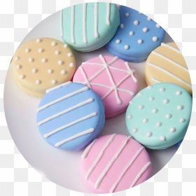 #pastel #pastelcolors #sweets #treats #png #circle - Circle Sugar Cookie Decorating Ideas, Transparent Png - sweets png images