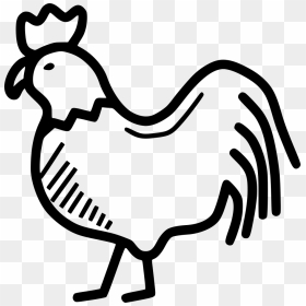 Rooster Chicken Hen Bird Livestock Farm - Simple Hen Clipart, HD Png Download - hen png images