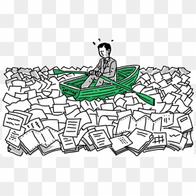Canoe Drawing Clipart - Cartoon, HD Png Download - canoe png