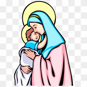 Drawing Mary Mother Of Jesus, HD Png Download - mother mary png