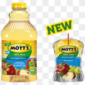 Mott"s® 100% Apple White Grape Juice - Motts Apple Juice 64 Oz, HD Png Download - grape juice png