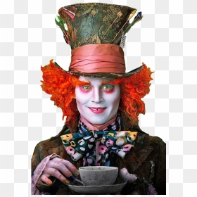 Transparent Johnny Depp Png - Mr Hatter Alice In Wonderland, Png Download - mad hatter png