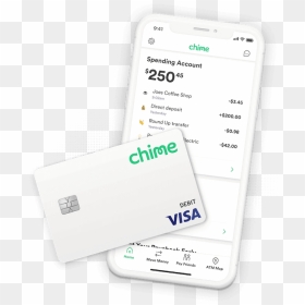 Chime Online Banking App And Debit Card - Chime Credit Card, HD Png Download - atm card png