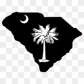 Flag Of South Carolina Berkeley County, South Carolina - Black South Carolina Flag, HD Png Download - south carolina logo png