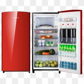 Hisense Single Door Fridge, 150l Red - Hisense 176 L Single Door Bar Fridge, HD Png Download - single door fridge png