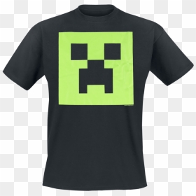 Creeper Face , Png Download - Playeras Negras De Minecraft, Transparent Png - creeper face png