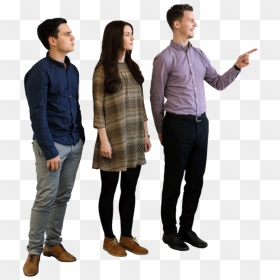 People Pointing Png - Group Of People Standing Png, Transparent Png - people pointing png