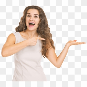 Thumb Image - Women Pointing Finger Png, Transparent Png - people pointing png