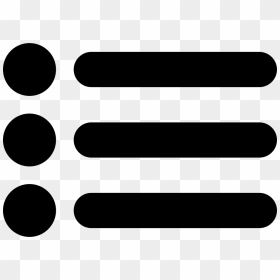 List Symbol Of Three Items With Dots - Icon Three Dots Png, Transparent Png - dot icon png