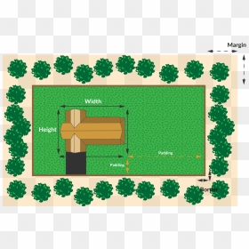 Tree Border On Property, HD Png Download - grass plan png