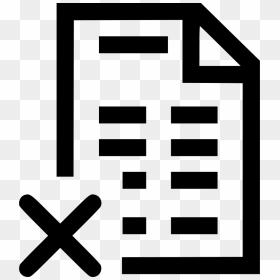 Invoice Delete - Invoice Png, Transparent Png - cancel png
