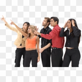 Group Of People Pointing Png, Transparent Png - people pointing png
