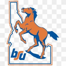 Boise State Bronco Horse, HD Png Download - boise state logo png