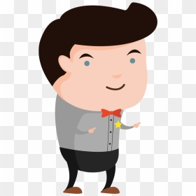 Cartoon Man Pointing 1designshop - Person Thinking Cartoon Transparent, HD Png Download - people pointing png
