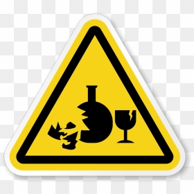 Broken Glass Hazard Symbol, HD Png Download - caution icon png